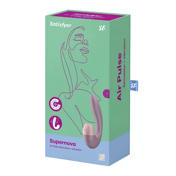 Satisfyer Supernova - Akku, Luftwellen 2in1 Vibrator (Rosa)