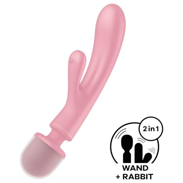 Satisfyer Triple Lover - G-Punkt und Massagestab (pink)