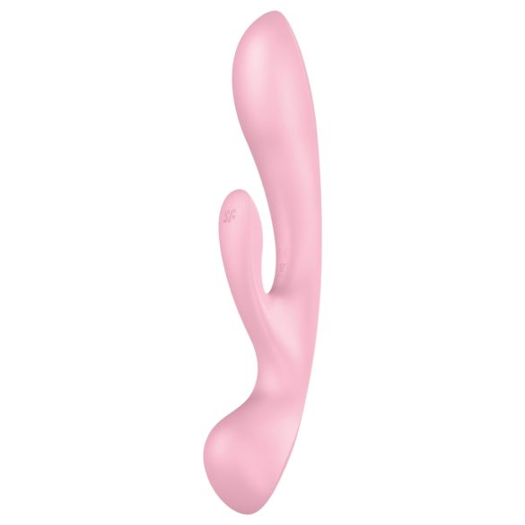 Satisfyer Triple Oh – Aufladbarer, pinker Vibrator mit Klitorisarm