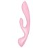 Satisfyer Triple Oh – Aufladbarer, pinker Vibrator mit Klitorisarm