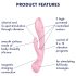 Satisfyer Triple Oh – Aufladbarer, pinker Vibrator mit Klitorisarm