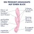 Satisfyer Triple Oh – Aufladbarer, pinker Vibrator mit Klitorisarm
