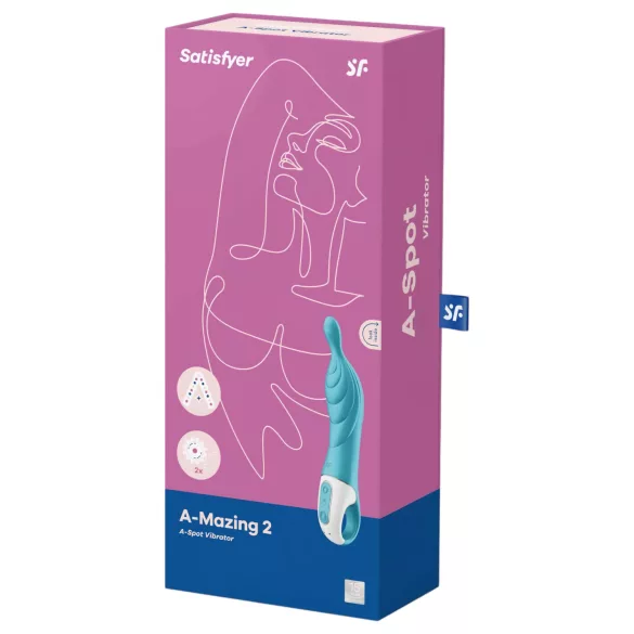 Satisfyer A-Mazing 2 - Wiederaufladbarer A-Punkt Vibrator (Türkis)