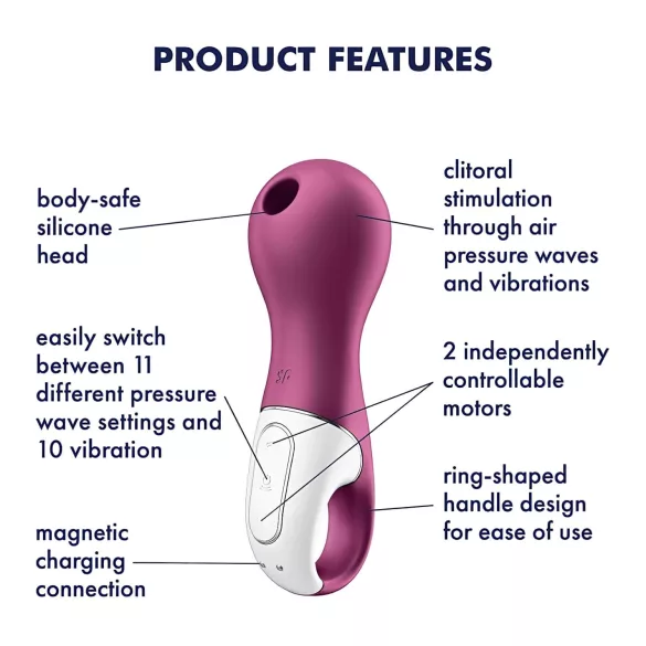 Satisfyer Lucky Libra - Druckwellen-Klitorisstimulator (lila)