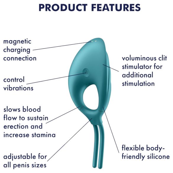 Satisfyer Swordsman - Akku-Vibrations-Penissring (Grün)