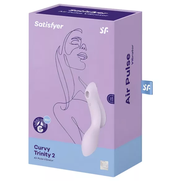 Satisfyer Curvy Trinity 2 - 2-in-1 Druckwellen‑Vibrator (lila)
