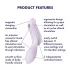 Satisfyer Curvy Trinity 2 - 2-in-1 Druckwellen‑Vibrator (lila)
