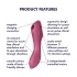 Satisfyer Curvy Trinity 3 - 2in1 Luftwellen-Vibrator (rot)