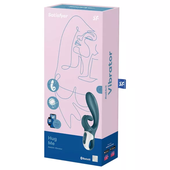 Satisfyer Hug Me - App-gesteuerter Vibrator mit Klitorisstimulation (blau)