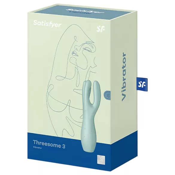 Satisfyer Threesome 3 - wiederaufladbarer Klitorisstimulator (Minze)