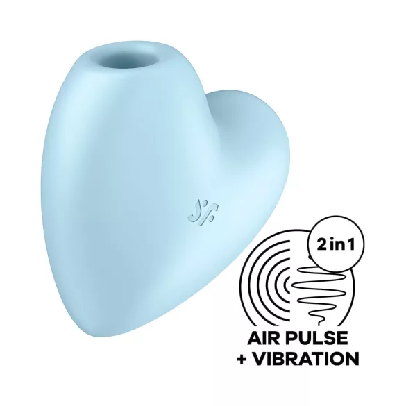 Satisfyer Cutie Heart - Akk. Klitoris-Vibrator mit Luftwellen (Blau)