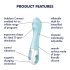Satisfyer Air Pump Vibrator 5 - intelligenter Vibro-Pumper (blau)