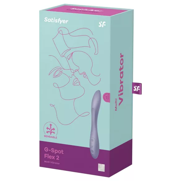 Satisfyer G-spot Flex 2 - Akku, wasserdichter G-Punkt-Vibrator (violett)