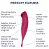 Satisfyer Twirling Pro - App-gesteuerter Klitorisvibrator (rot)