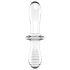 Satisfyer Double Crystal - doppelseitiger Glasdildo (transparent)