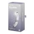 Satisfyer Double Crystal - doppelseitiger Glasdildo (transparent)