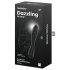 Satisfyer Dazzling Crystal 1 - doppelseitiger Glas-Dildo (schwarz)