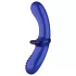 Satisfyer Double Crystal - doppelseitiger Glasdildo (blau)
