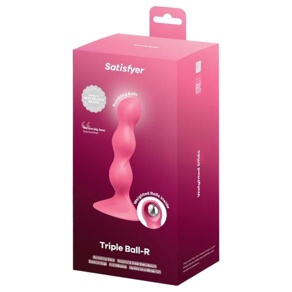 Satisfyer Triple Ball-R - Perlen-Analvibrator (Pink)