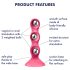 Satisfyer Triple Ball-R - Perlen-Analvibrator (Pink)