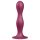 Satisfyer Double Ball-R - Gewichtetes Dildo mit Saugfuß (rot)