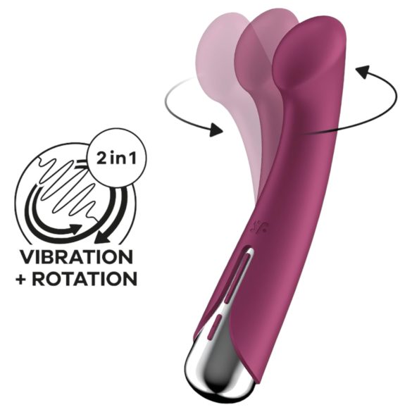 Satisfyer Spinning G-Spot 1 - Rotierender G-Punkt-Vibrator (rot)