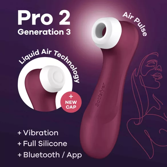 Satisfyer Pro 2 Gen3 - Intelligente Druckwellen-Klitorisstimulator (Rot)