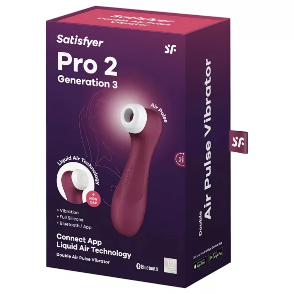 Satisfyer Pro 2 Gen3 - Intelligente Druckwellen-Klitorisstimulator (Rot)