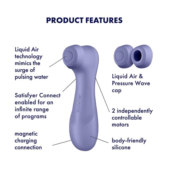 Satisfyer Pro 2 Gen3 - Intelligente Luftwellen-Klitoris-Stimulator (Lila)