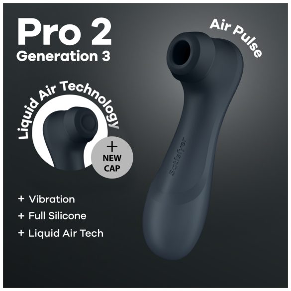 Satisfyer Pro2 Gen3 - Luftwellen-Klitorisstimulator (Dunkelgrau)