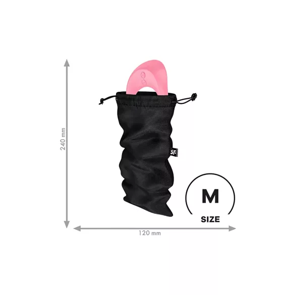 Satisfyer Treasure Bag - diskrete Aufbewahrungstasche - mittel (schwarz)