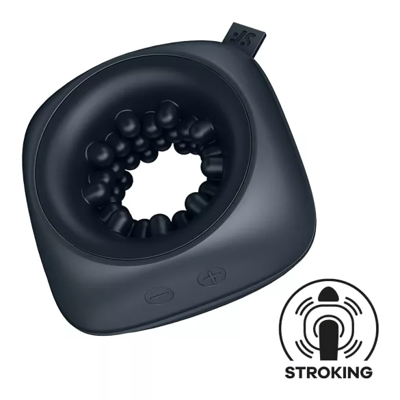 Satisfyer Ring Stroker - Akku-Vibrator-Masturbator (Schwarz)