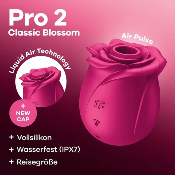 Satisfyer Pro 2 Classic Blossom - Luftdruck-Klitoris-Stimulator (Rot)