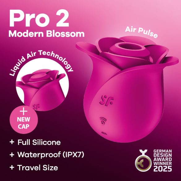 Satisfyer Pro 2 Modern Blossom - Luftwellen-Klitoris-Stimulator (Rosa)
