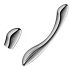 Satisfyer Pure Gravity 1 – Gerippter Edelstahl-Dildo (Silber)