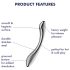Satisfyer Pure Gravity 1 – Gerippter Edelstahl-Dildo (Silber)