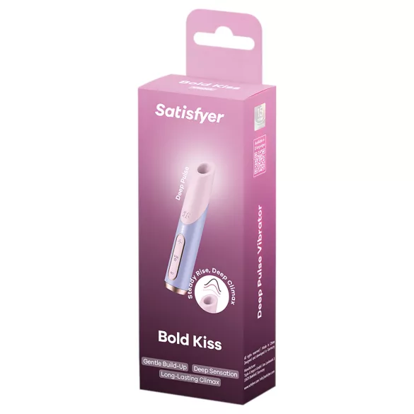 Satisfyer Bold Kiss - Luftdruck-Lippenstiftvibrator (rosa)