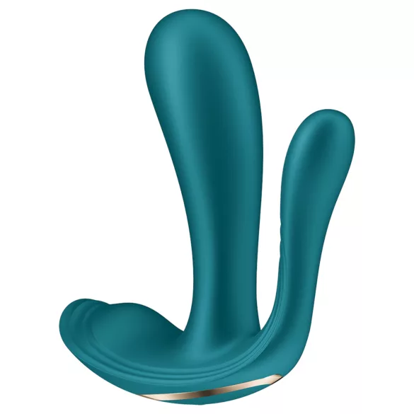 Satisfyer Top Secret+ - Tragbarer 3-armiger Vibrator (grün)