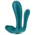 Satisfyer Top Secret+ - Tragbarer 3-armiger Vibrator (grün)