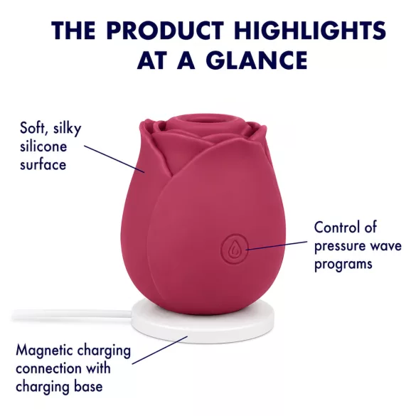 EIS Blush&Bloom - Saug- und Vibrationsvibrator (rot)