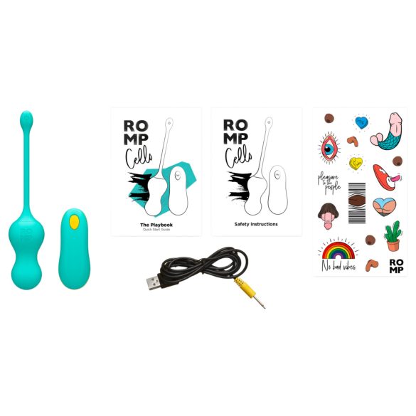 ROMP Cello - Vibrations-Geschenkball mit Fernbedienung (Grün)