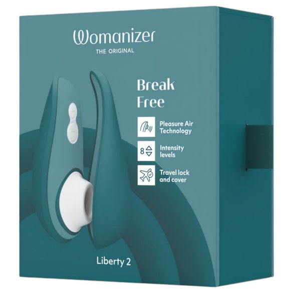 Womanizer Liberty 2 - Akku-Druckwellenklitoris-Stimulator (Dunkelgrün)