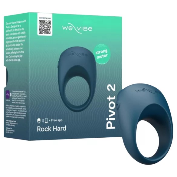 We-Vibe Pivot 2 - Intelligenter Vibrationspenisring (Blau)