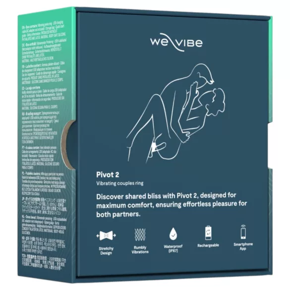 We-Vibe Pivot 2 - App-gesteuerter Vibrations-Penisring für Männer (blau)