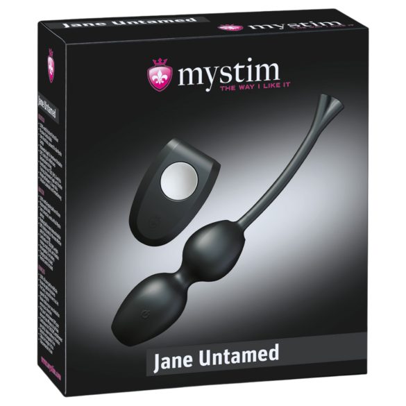 Mystim Jane Untamed - Vibrierende Liebeskugeln Duo (Schwarz)