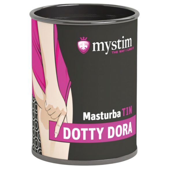 Mystim MasturbaTIN Dotty Dora - gepunkteter Masturbator (Weiß)