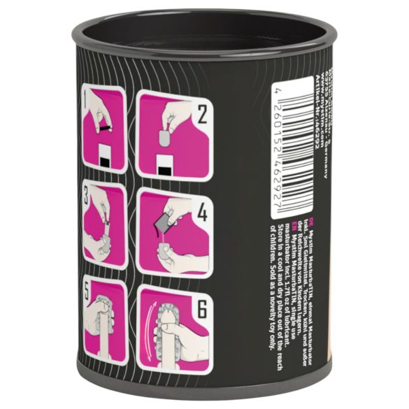 Mystim MasturbaTIN Swirl Girl - welliger Masturbator (weiß)