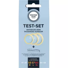  Mister Size Test-Set - Kondom-Testpaket mit Maßband (3 Stk.)