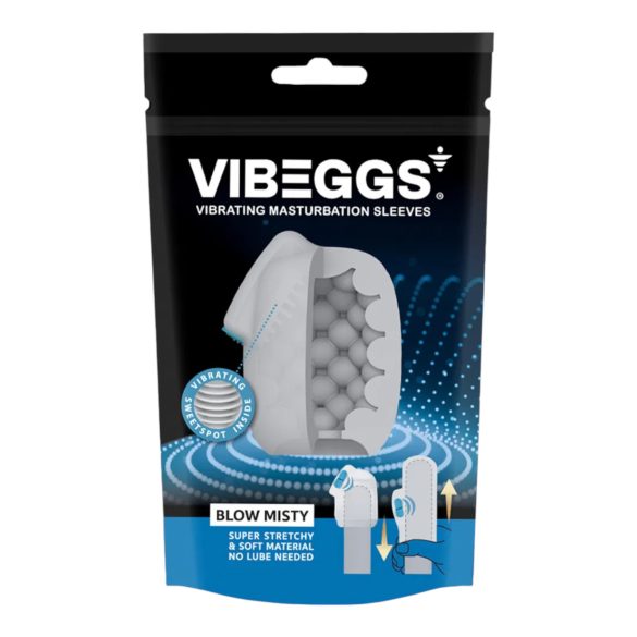VIBEGGS Blow Misty - Vibrations-Ei Masturbator (weiß)