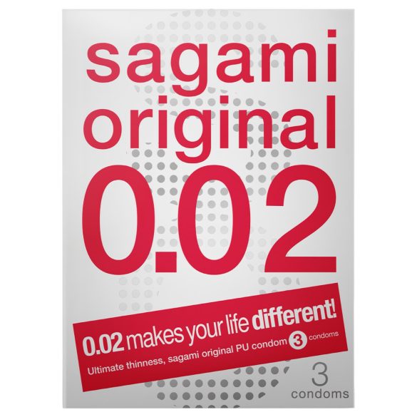 Sagami Original 0,02 - Kondome - 55mm (3 Stk.)